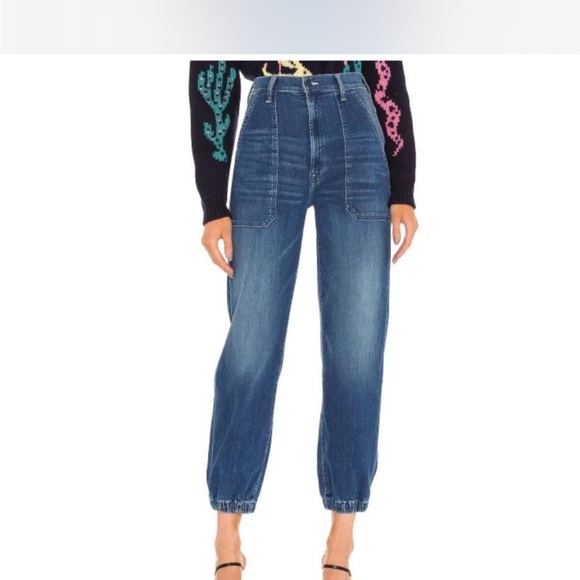 MOTHER High Rise wrapper springy ankle 26 - Picture 2 of 4